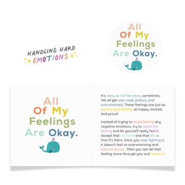 All Of My Feelings Are Ok Sticker and Card - Feminist Friends