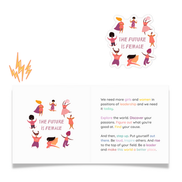 The Future Is Female Sticker and Card