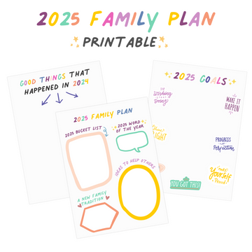 2025 Family Plan - Printable