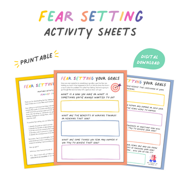 Fear Setting Activity Sheets - Printable