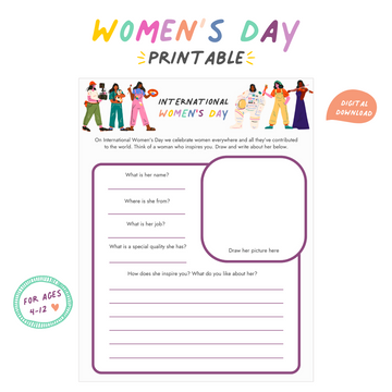 International Womens Day Worksheet - Printable