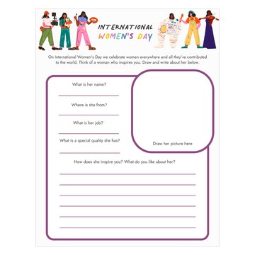 International Womens Day Worksheet - Printable