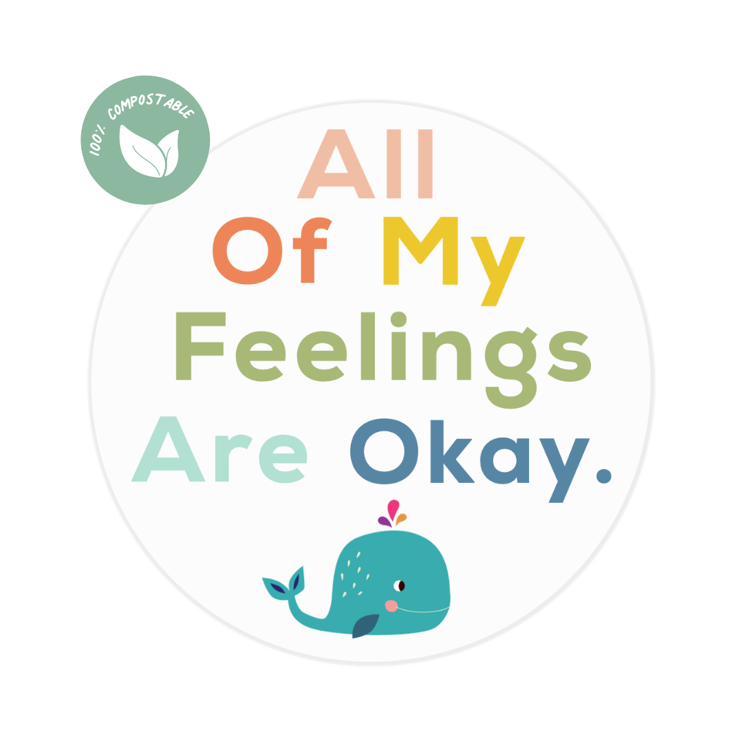 All Of My Feelings Are Ok Sticker and Card - Feminist Friends