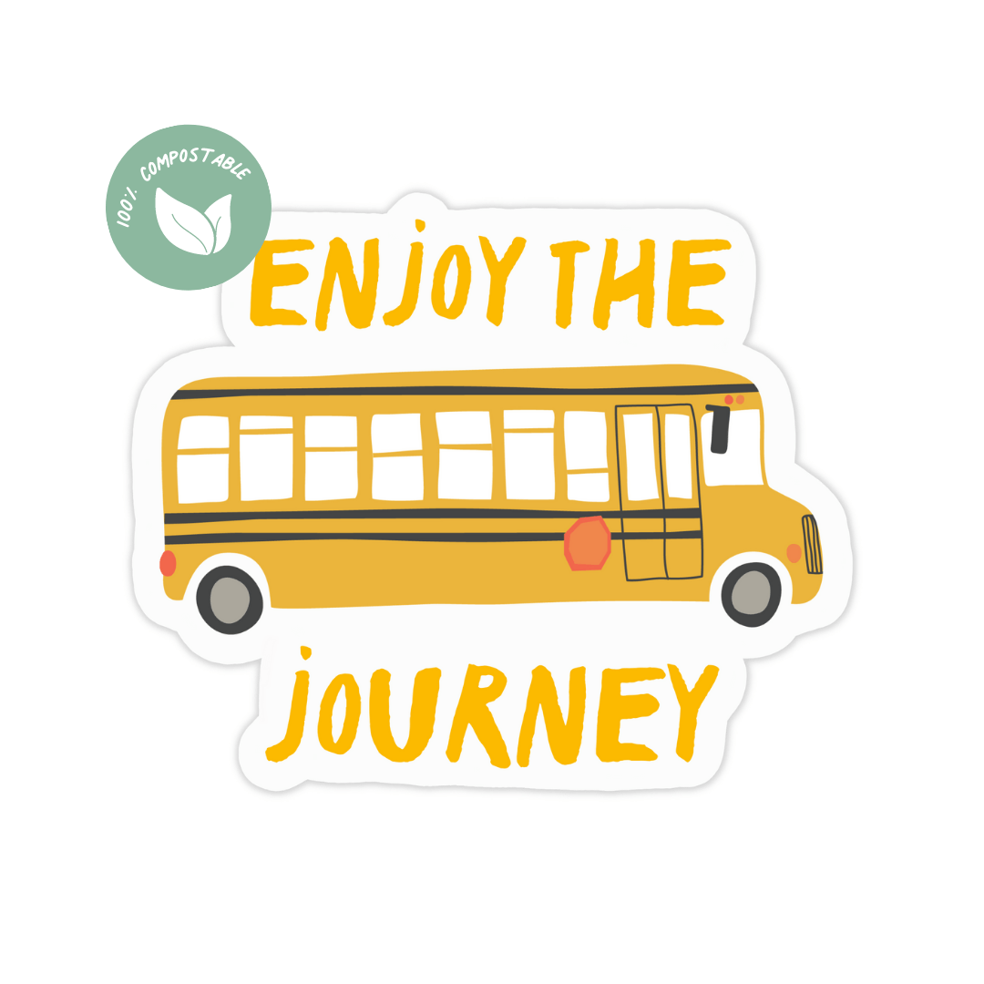 Enjoy the Journey Sticker and Card - Feminist Friends