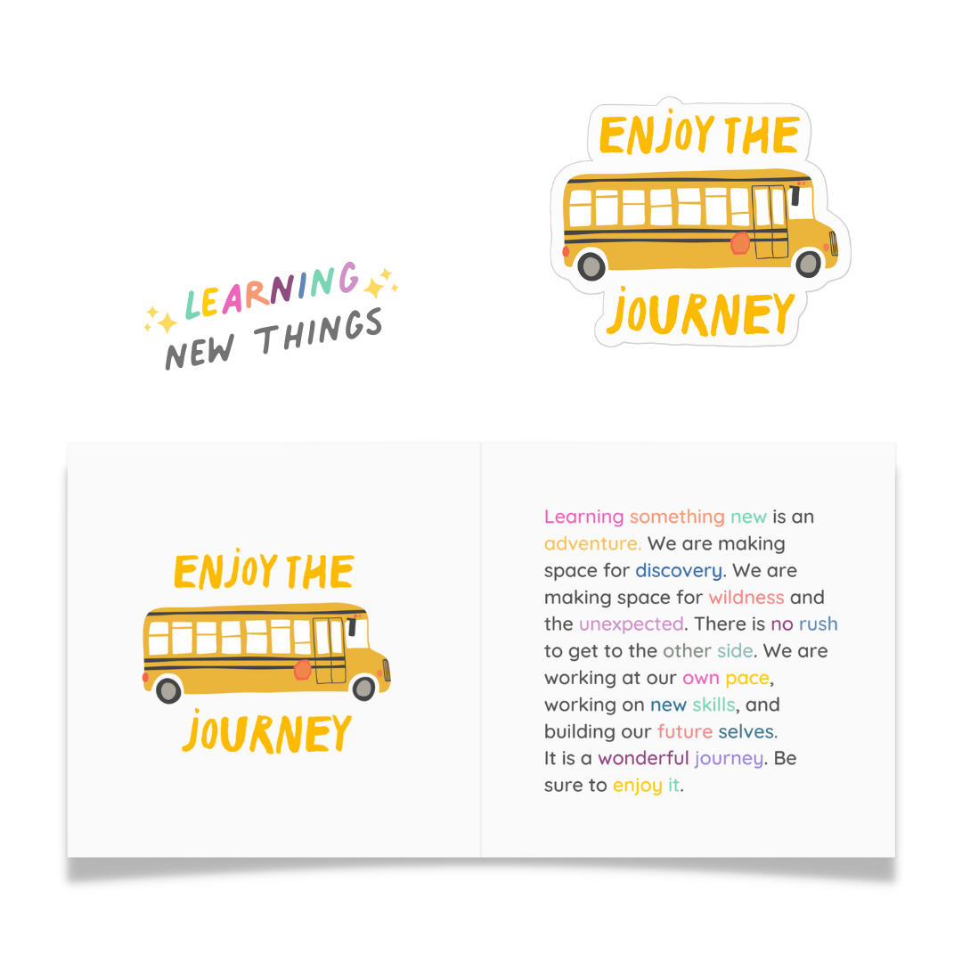 Enjoy the Journey Sticker and Card - Feminist Friends