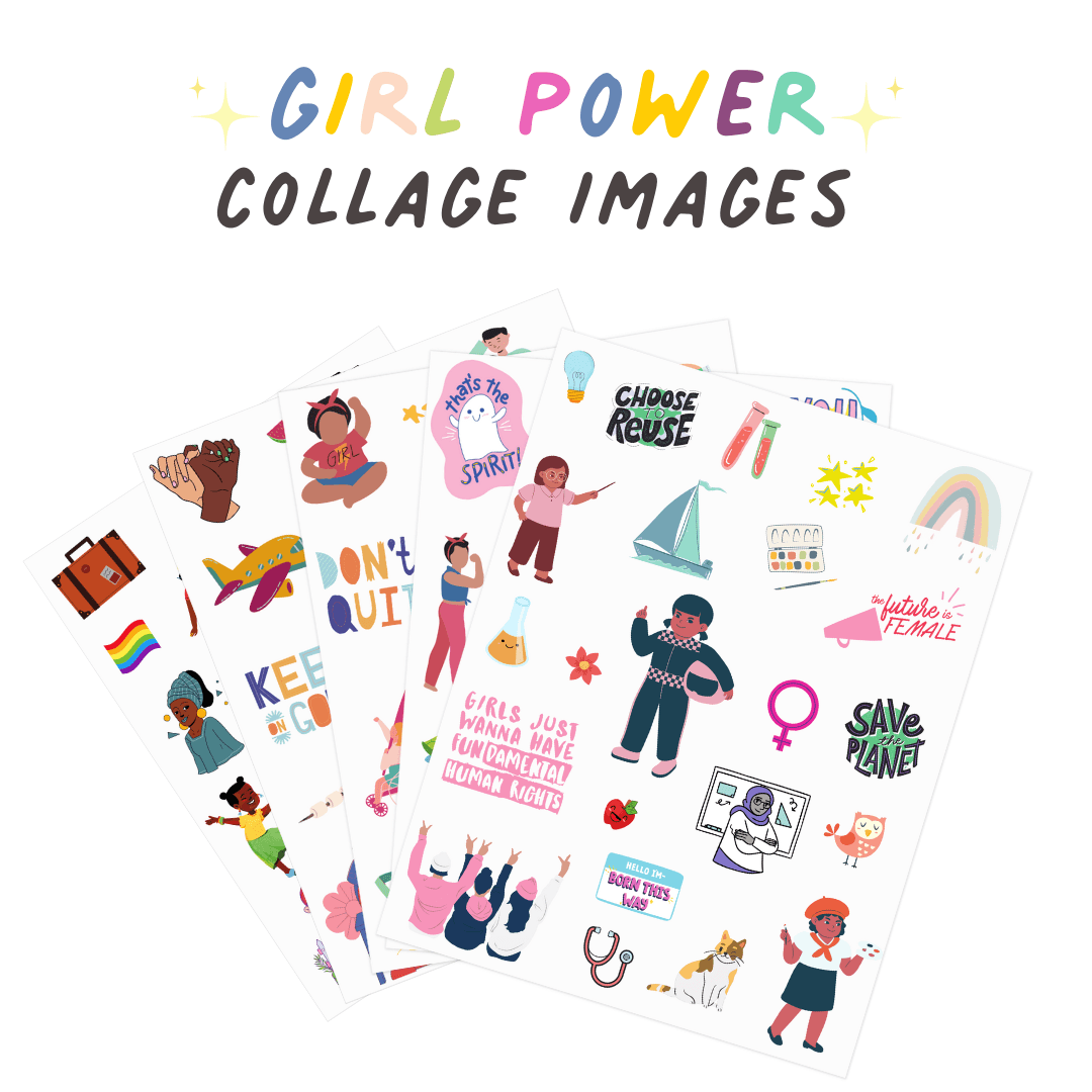 Girl Power Inspiration Board Graphics - Printable - Feminist Friends