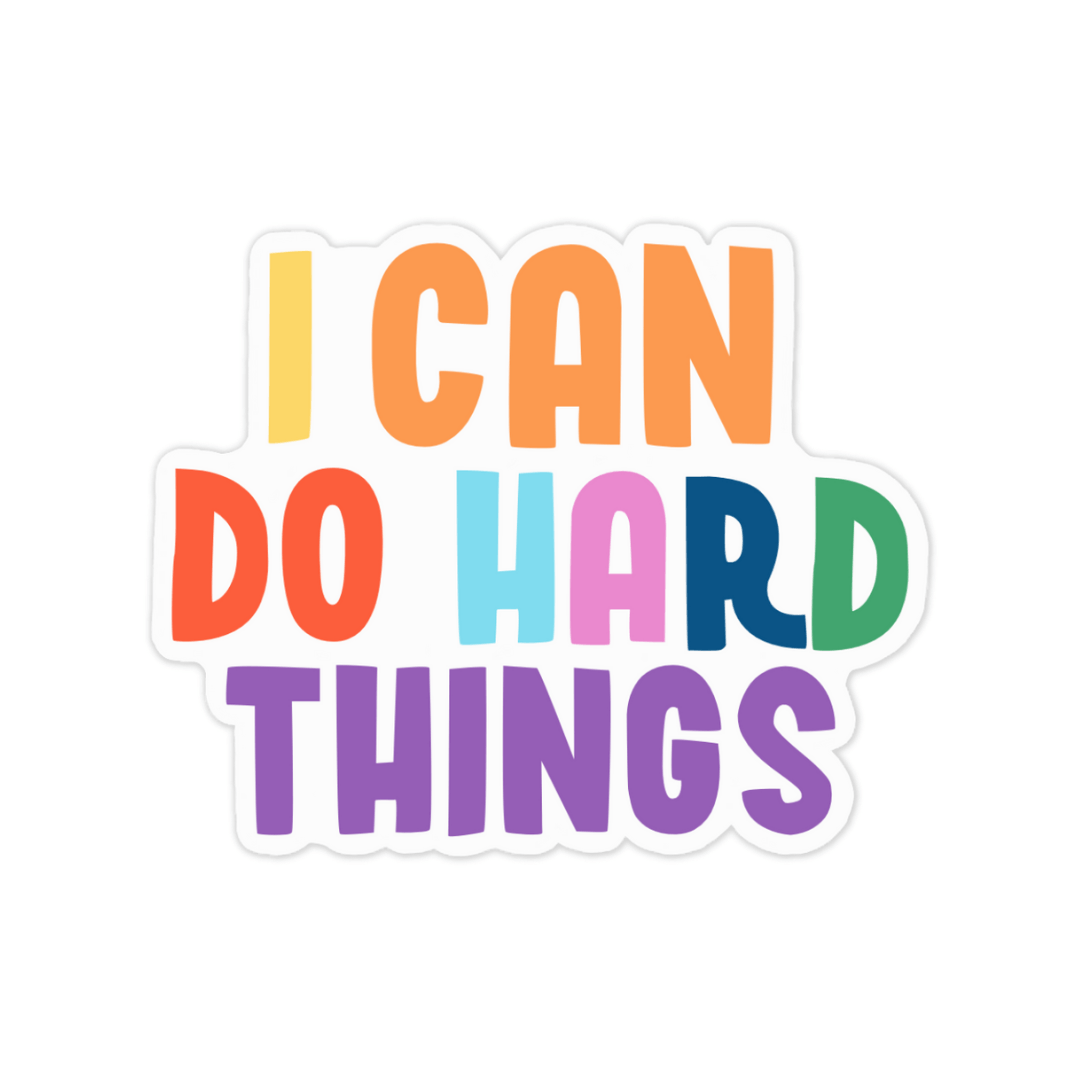 I Can Do Hard Things Sticker and Card - Feminist Friends