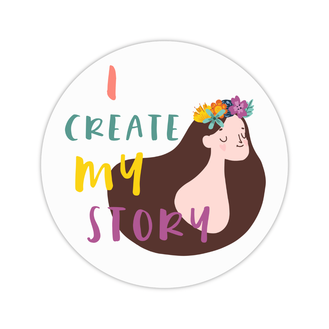 I Create My Story Sticker and Card - Feminist Friends