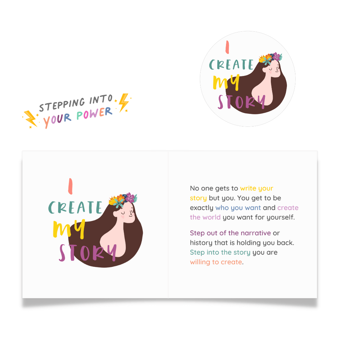 I Create My Story Sticker and Card - Feminist Friends