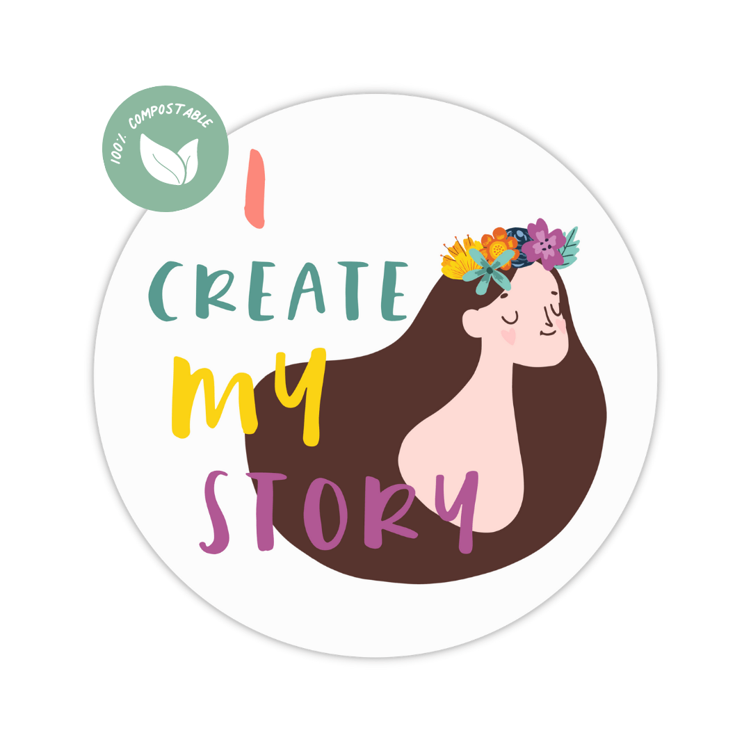 I Create My Story Sticker and Card - Feminist Friends