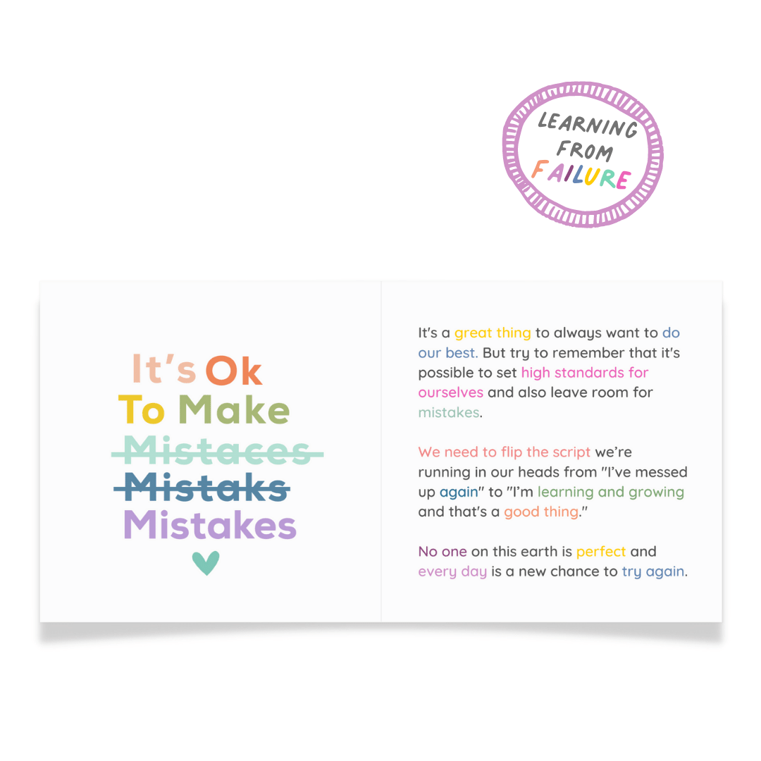 It's Ok To Make Mistakes Sticker and Card - Feminist Friends