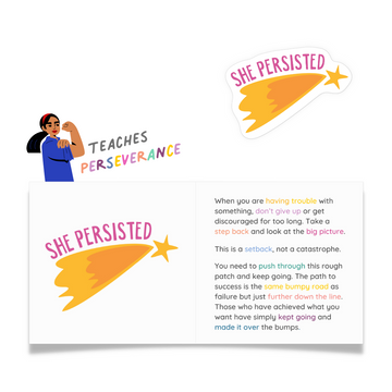 She Persisted Sticker and Card